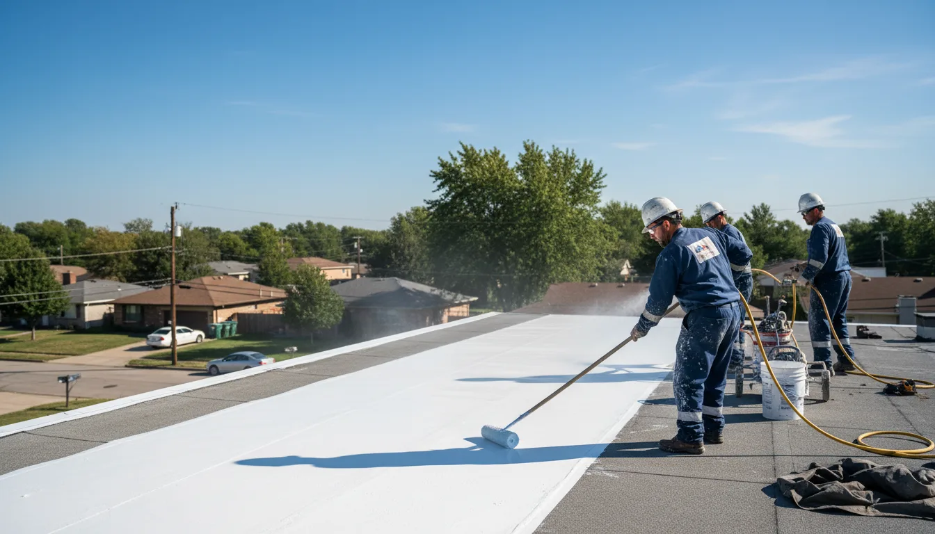Commercial roof coating in Eckley, CO near me